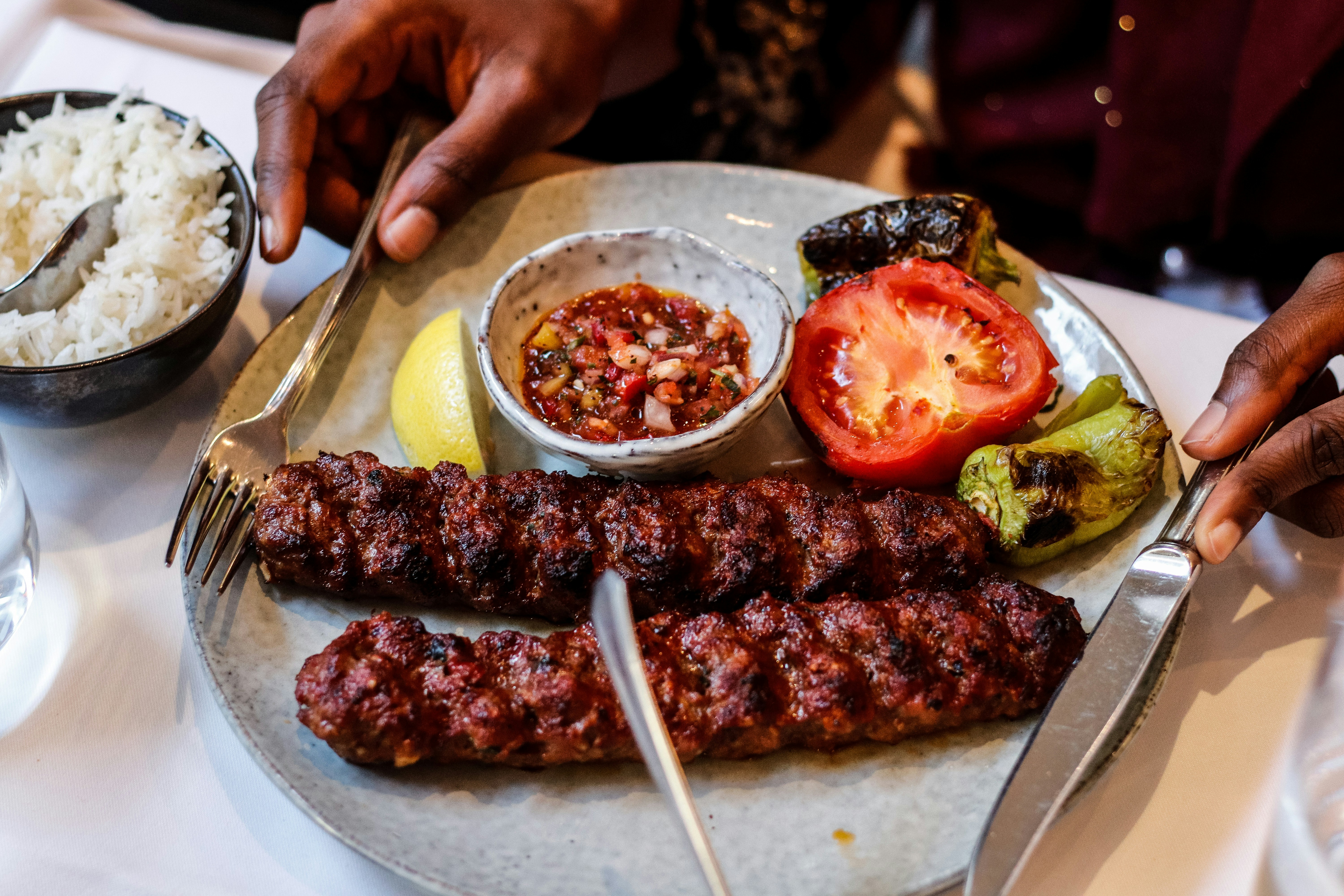 Reshmi Seekh Kebab